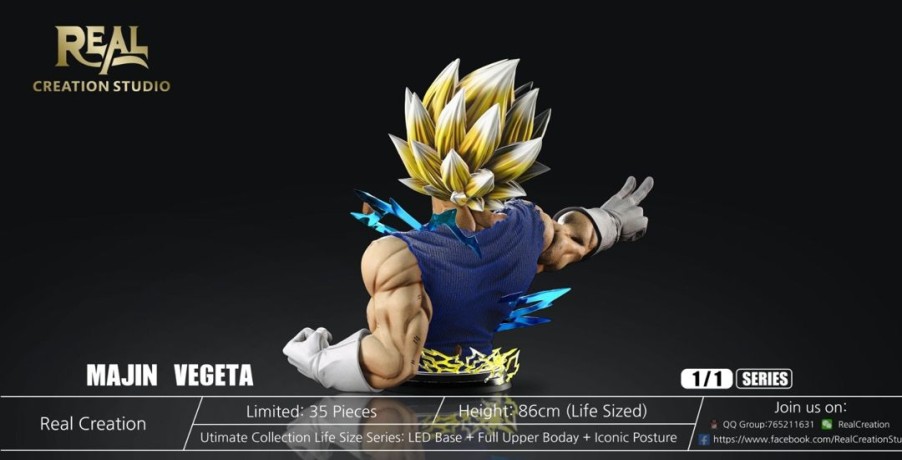 Anime Resins Real creation Studio | >Pre Order< Real Creation Studio - Majin Vegeta Bust