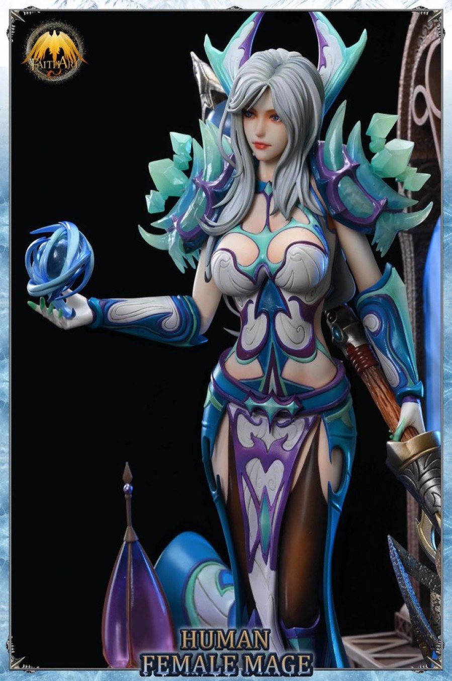 None Anime Resins Faith Art Studio | >Pre Order< Faith Art Studio - The Human Female Mage Frostfire Regalia (World Of Warcraft)