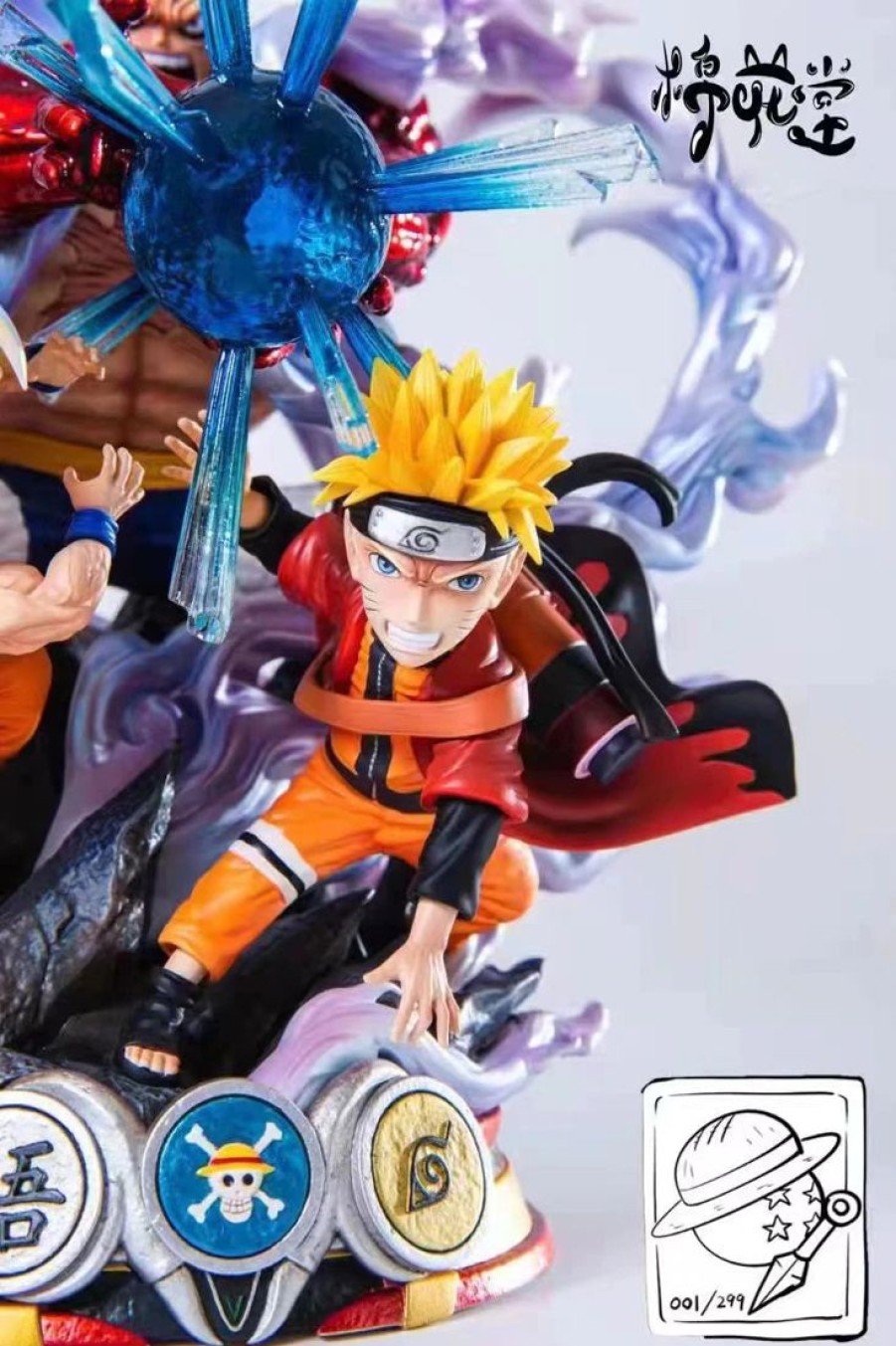 Anime Resins Mianhuantang Studio | >Pre Order< Mianhuatang Studio - Luffy X Goku X Naruto