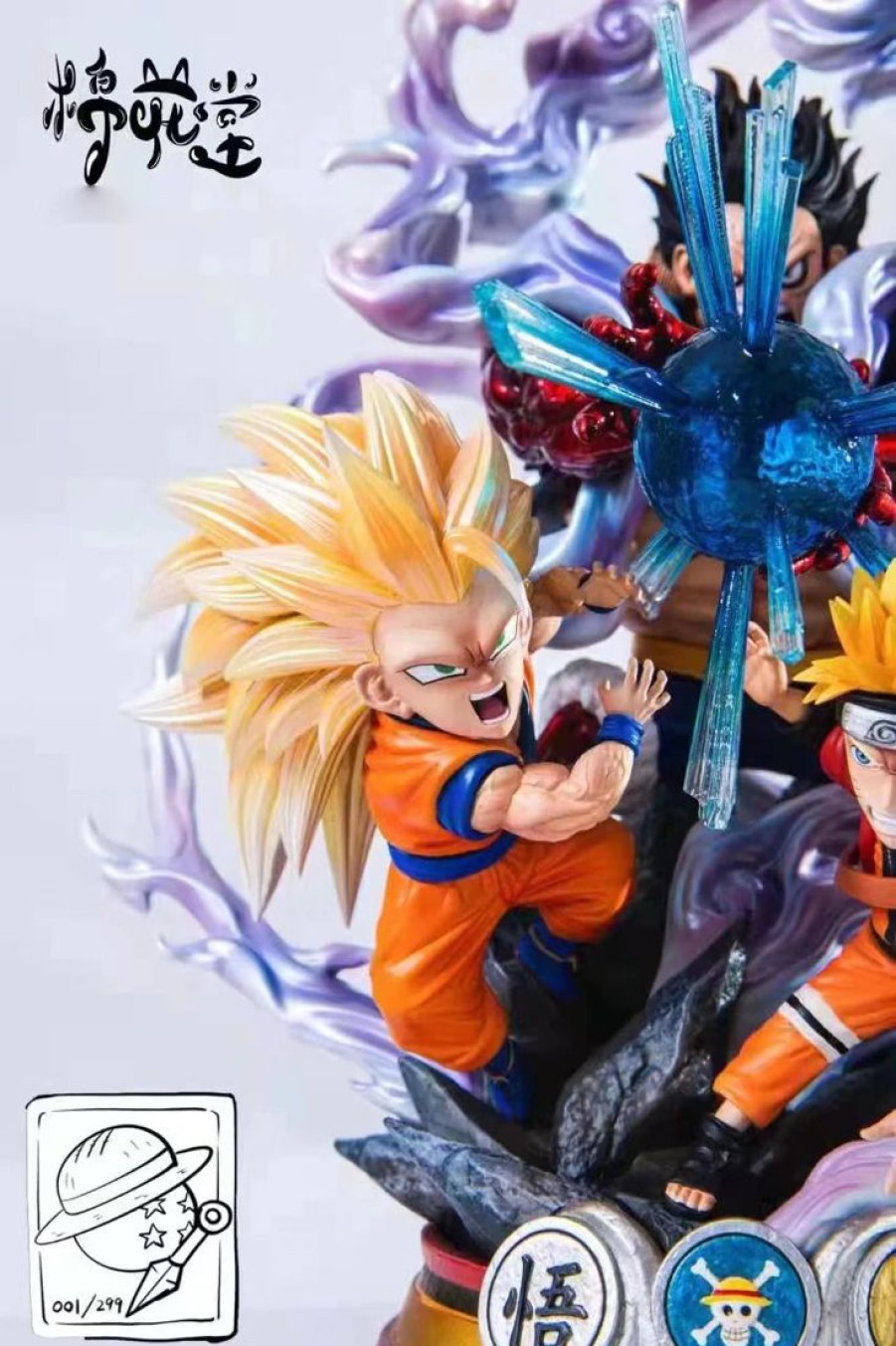 Anime Resins Mianhuantang Studio | >Pre Order< Mianhuatang Studio - Luffy X Goku X Naruto