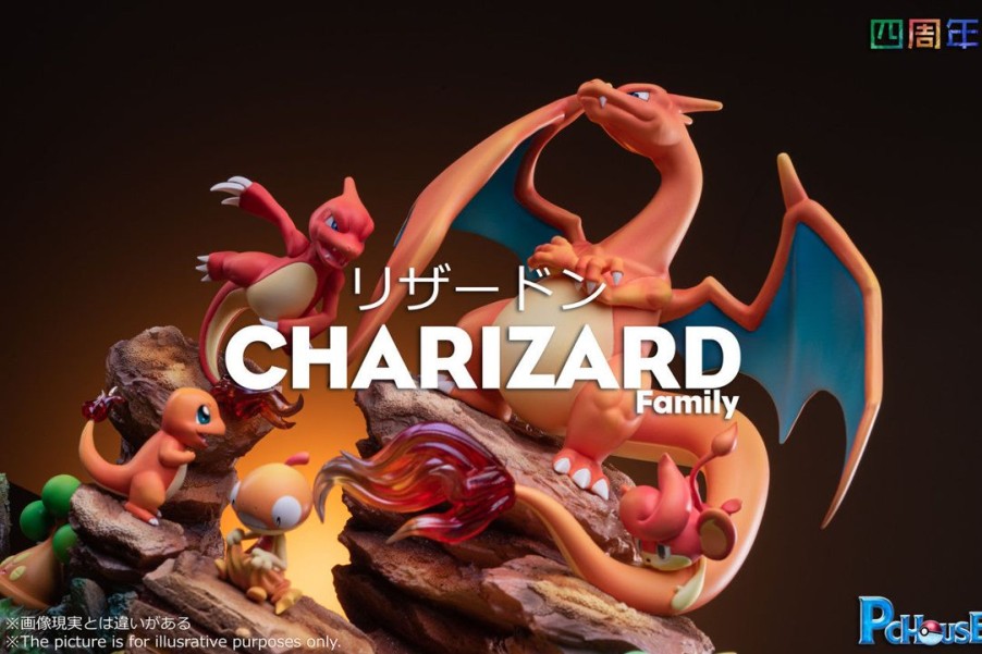 Anime Resins PCHouse Studio | >Pre Order< Pchouse Studio - Charizard Family
