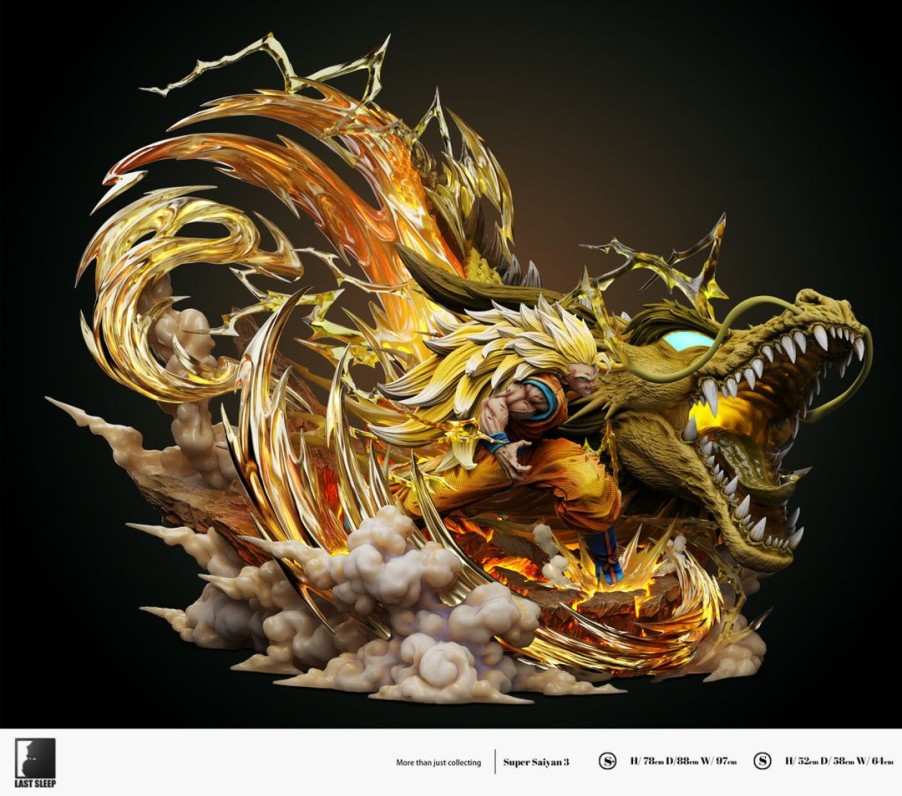 Anime Resins Last Sleep Studio | >Pre Order< Last Sleep Studio - Son Goku Ssj3 Dragonfist