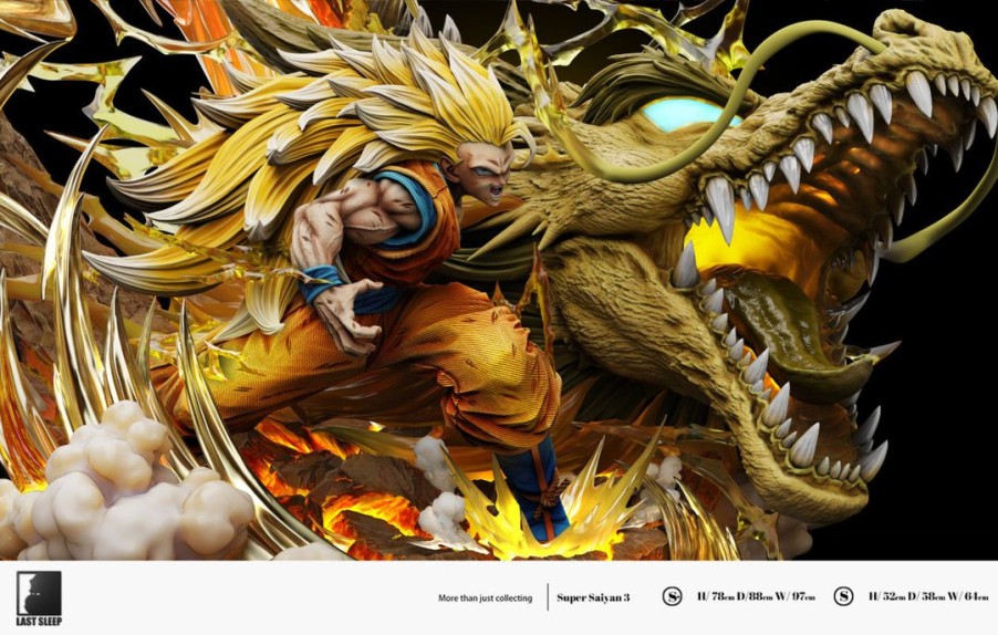 Anime Resins Last Sleep Studio | >Pre Order< Last Sleep Studio - Son Goku Ssj3 Dragonfist