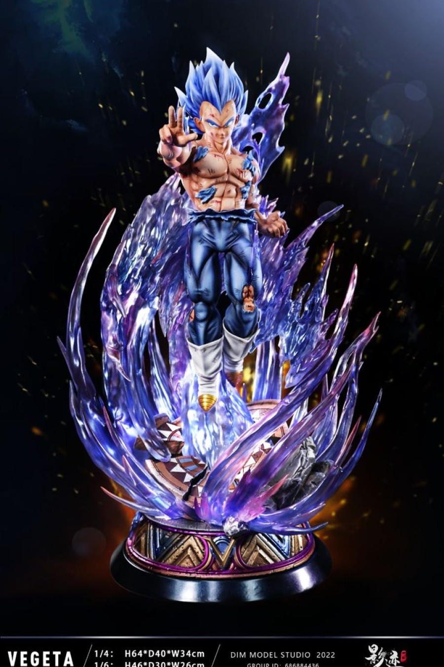 Anime Resins DIM Studio | >Pre Order< Dim Model Studio - Vegeta Blue/Evolution/Ultra Ego