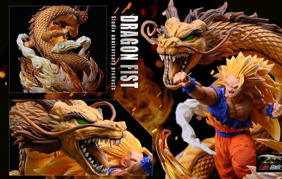 Anime Resins TRex Studio | >Pre Order< T-Rex Studio - Goku Ssj3 Dragonfist