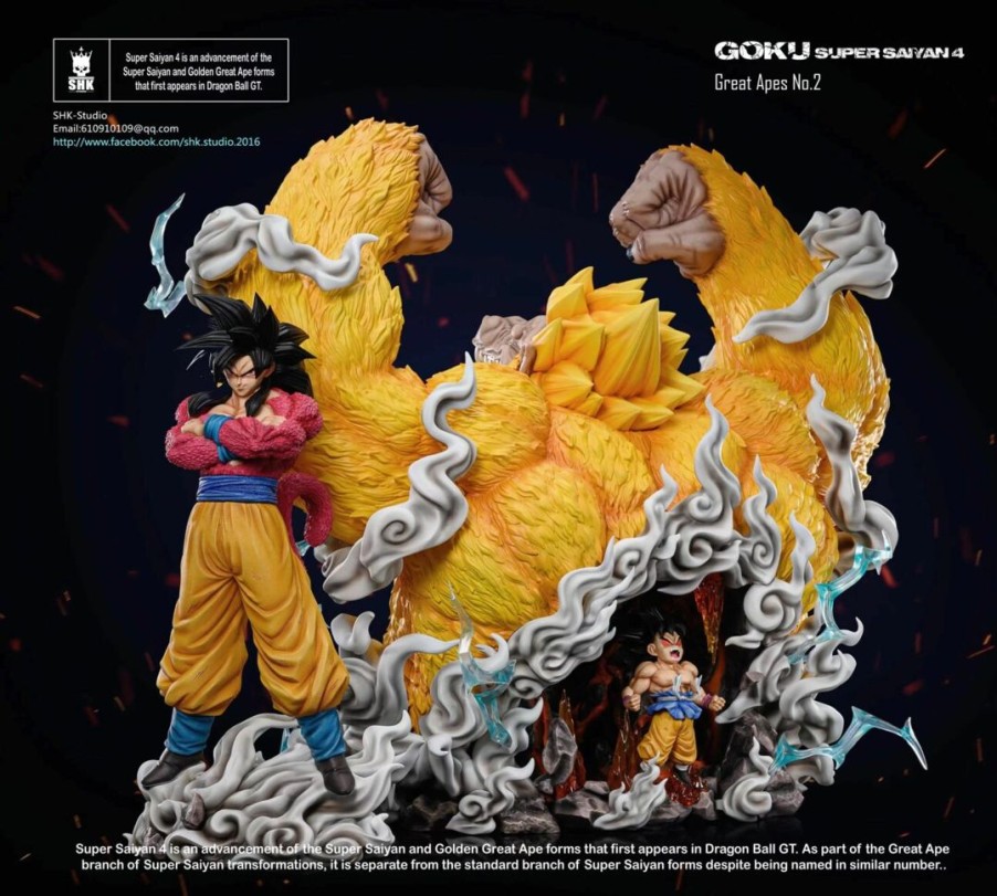 Anime Resins SHK Studio | >Pre Order< Shk Studio - Goku Ssj4 & Great Ape
