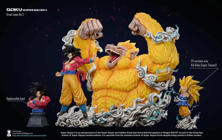 Anime Resins SHK Studio | >Pre Order< Shk Studio - Goku Ssj4 & Great Ape