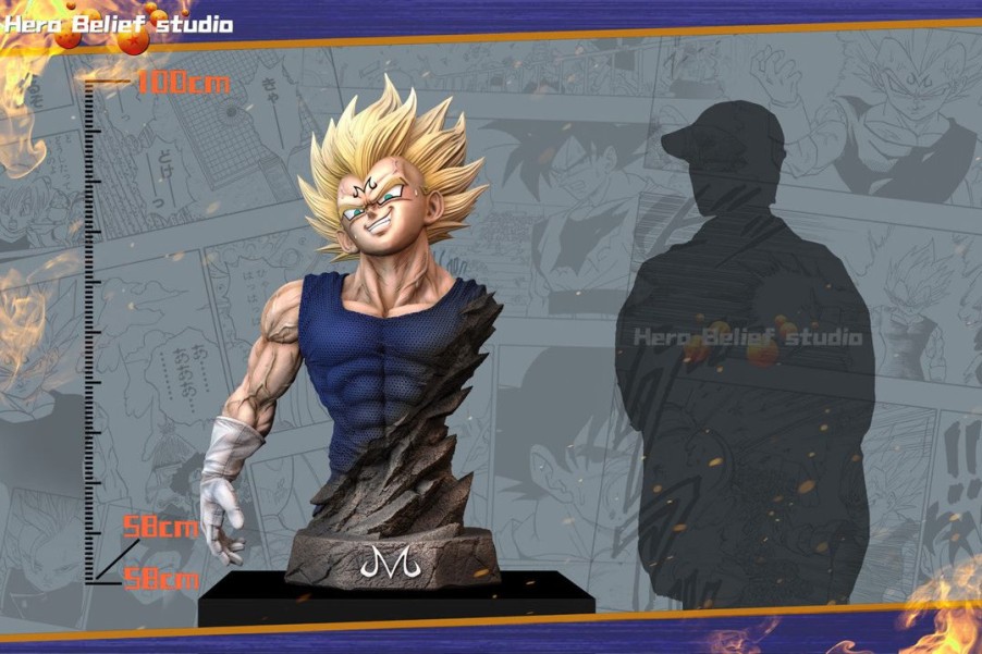 Anime Resins Hero Belief Studio | >Pre Order< Hero Belief Studio - Majin Vegeta Bust