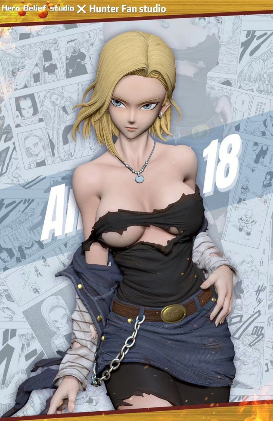 Anime Resins Hero Belief Studio | >Pre Order< Hero Belief X Hunter Fan Studio - Android 18