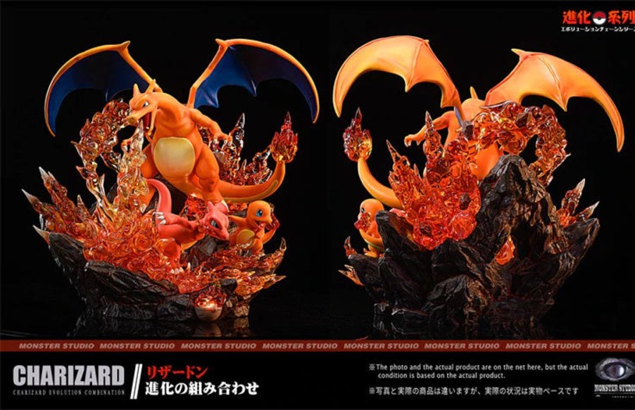 Anime Resins Monster Studio | >Pre Order< Monster Studio - Evolution Of Charizard