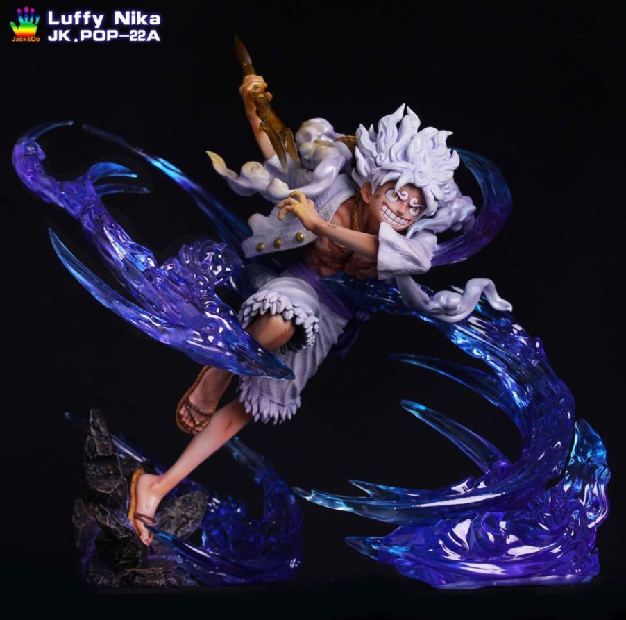 Anime Resins Jack’s Do Studio | >Pre Order< Jack'S Do Studio - Nika & Flowing Sakura Haki Luffy