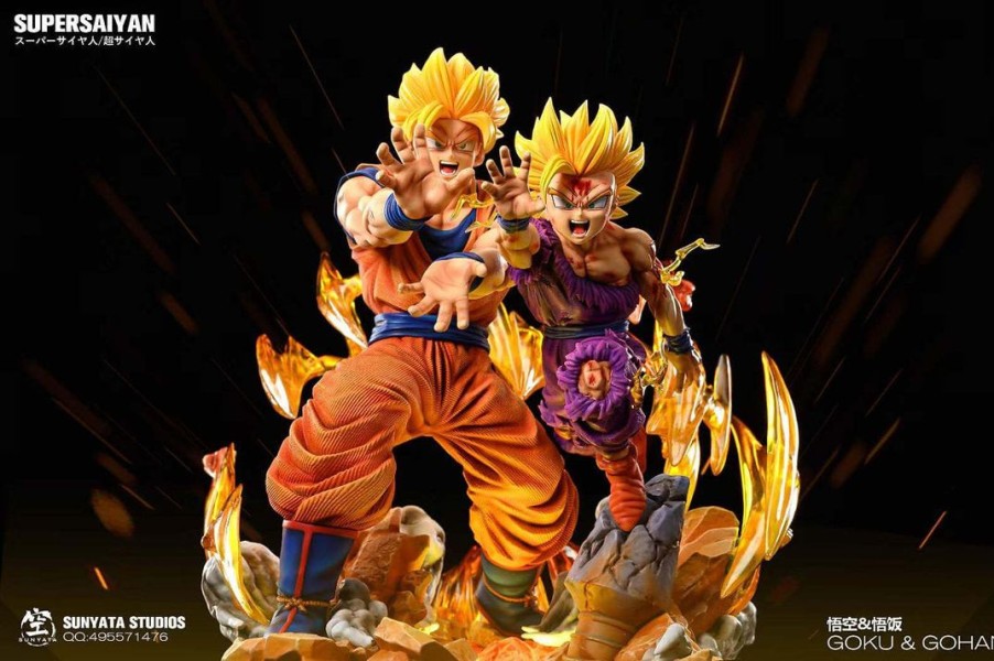 Anime Resins Sunyata Studio | >Pre Order< Sunyata Studio - Goku & Gohan Vs Cell