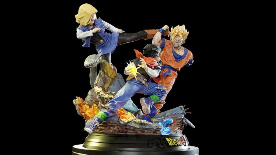 Anime Resins KDC Studio | >Pre Order< Kdc Studio - Androids 17/18 Vs Gohan