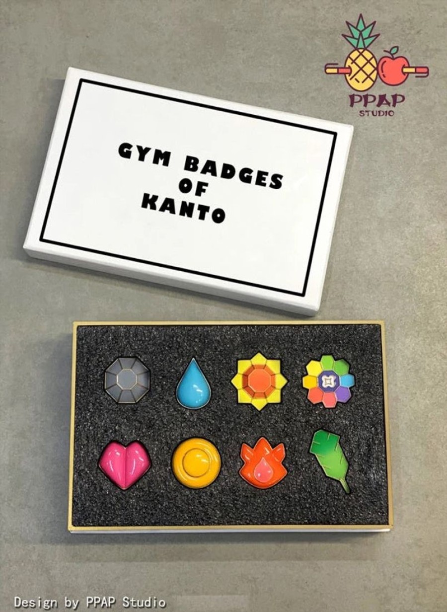 Anime Resins PPAP Studio | >Pre Order< Ppap Studio - Pokemon Kanto Region Gym Badge'S