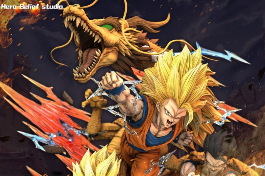 Anime Resins Hero Belief Studio | >Pre Order< Hero Belief Studio - Goku, Gohan & Goten